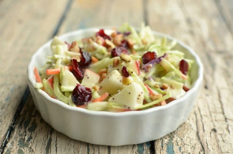 Kids Favorite Broccoli Apple Salad Recipe. I always bring this salad to a potluck!